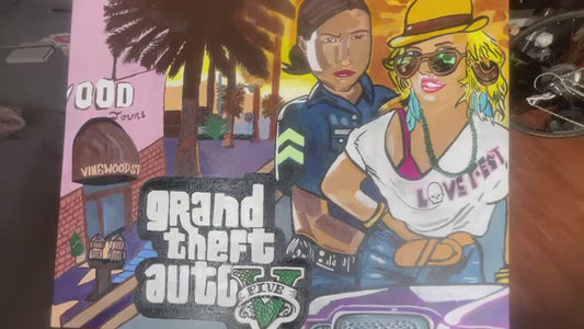 "Officer Vasquez Arresting Blonde Beach Girl" GTA 5